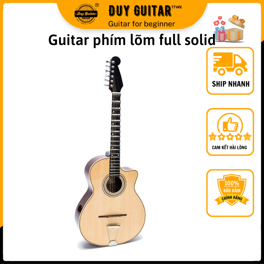 Guitar concave keys vọng cổ DVC200 guitar vọng cổ sound smell, standard neck band for artisan artist professional single guitar store