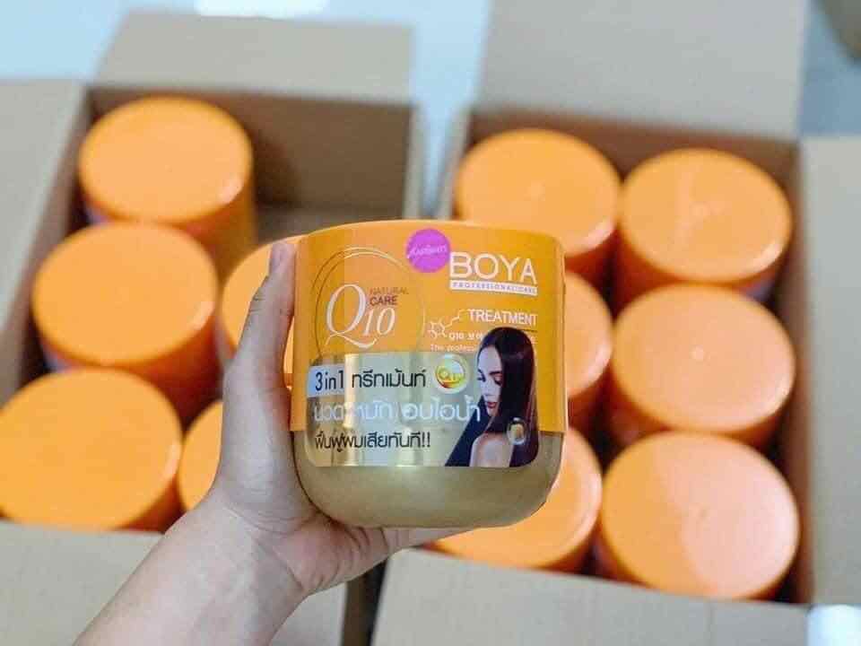 Kem ủ tóc boya hair treatment q10 thái lan 500g phục hồi tóc , giúp tóc suôn mượt óng ả sau 7 ngày