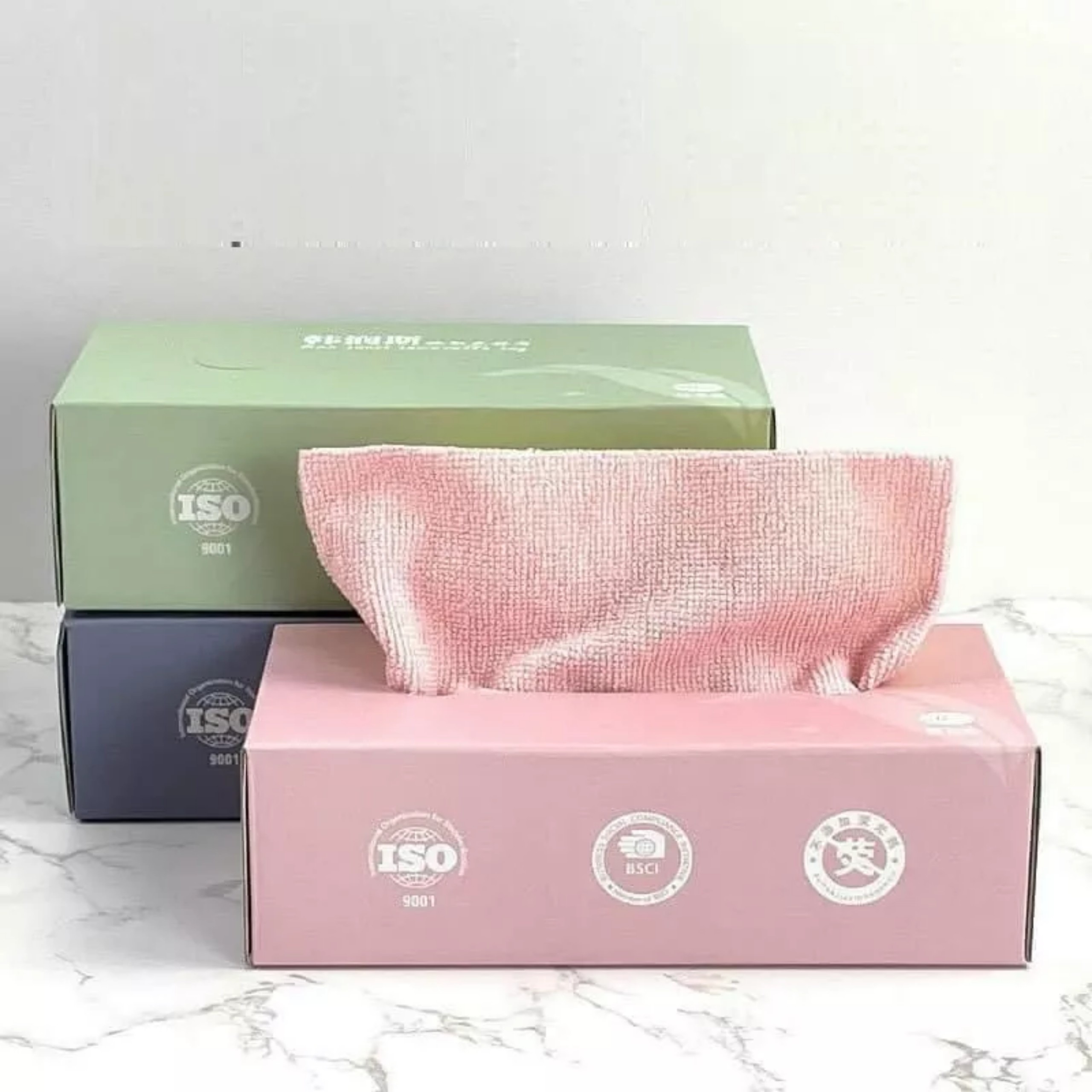 Multi-purpose super absorbent wipes, Box of 20 kitchen cleaning cloths with convenient drawstring type