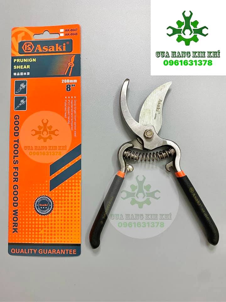 Kéo cắt cành Asaki AK-8647 8inch-200mm