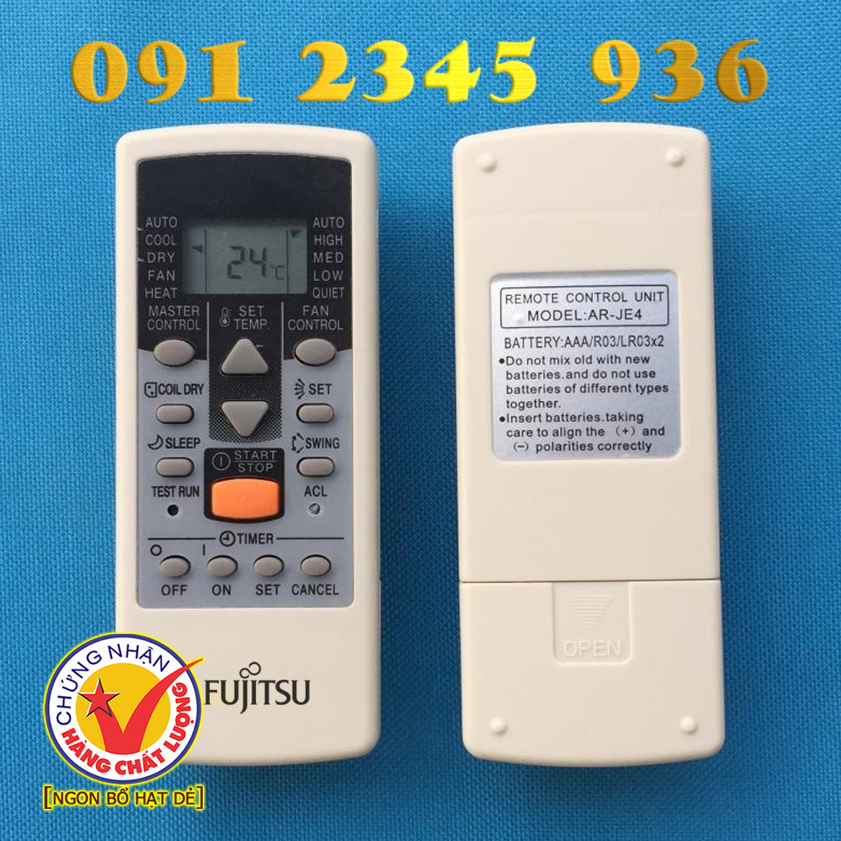 Điều khiển Fujitsu [HÀNG ĐẸP] cho điều hòa. (Mẫu số 2)