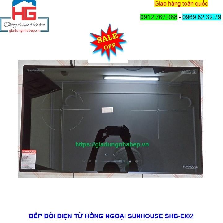 Bếp đôi từ hồng ngoại Sunhouse SHB-EI02