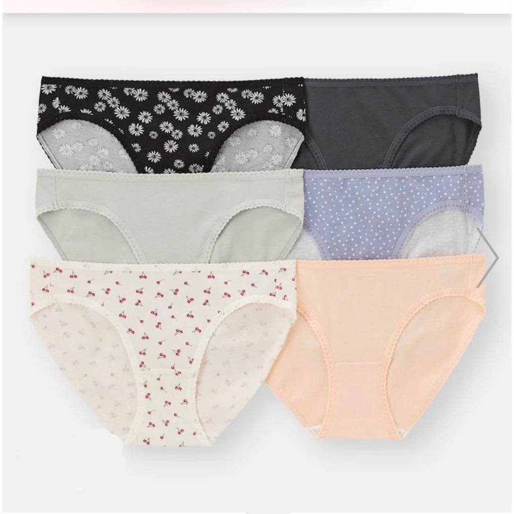 SET 6 CHIẾC QUẦN LÓT GU (ib trọn màu) - Nhật Bản