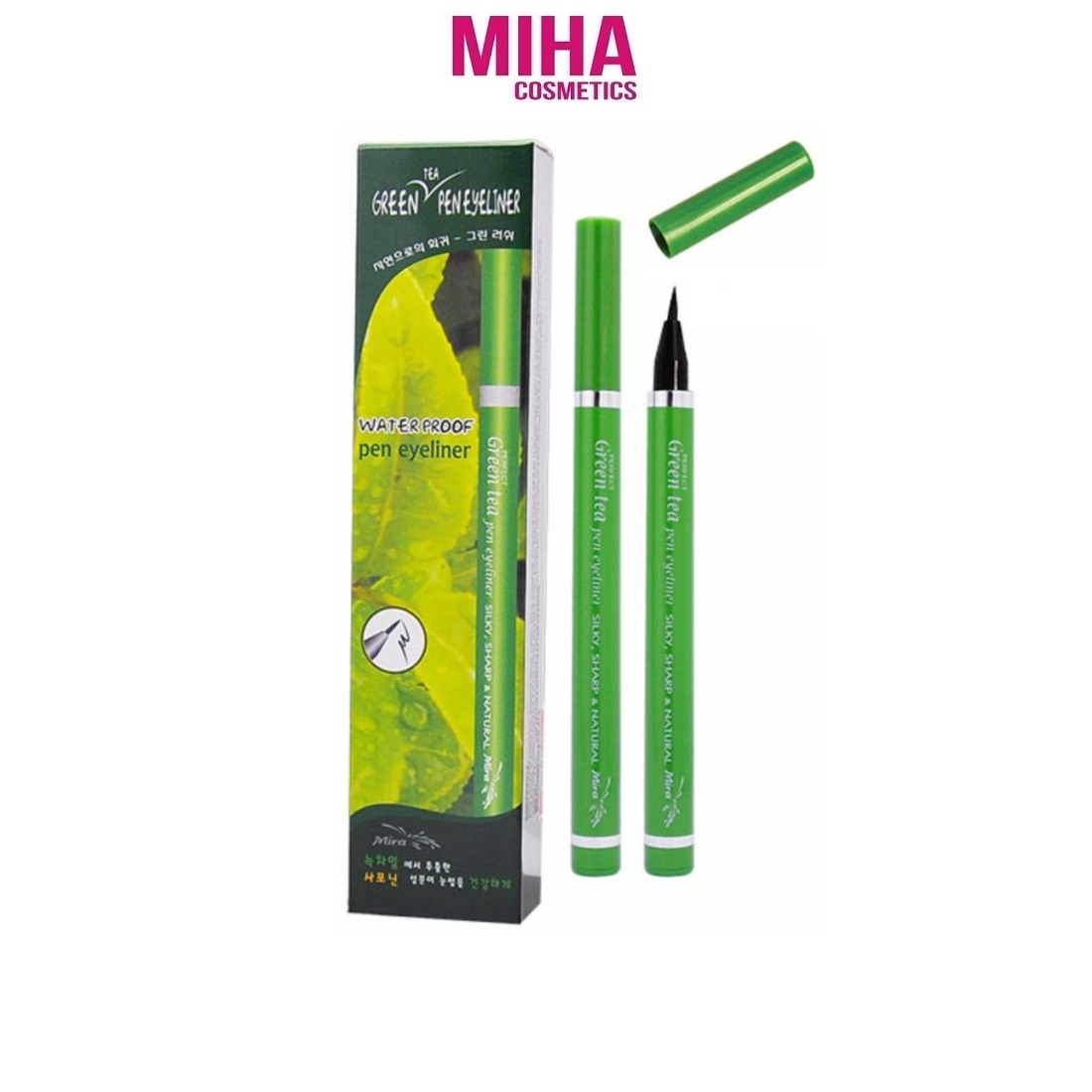Viết Kẻ Mí Mắt Tinh Chất Trà Xanh MIRA PERFECT GREEN TEA PEN EYELINER