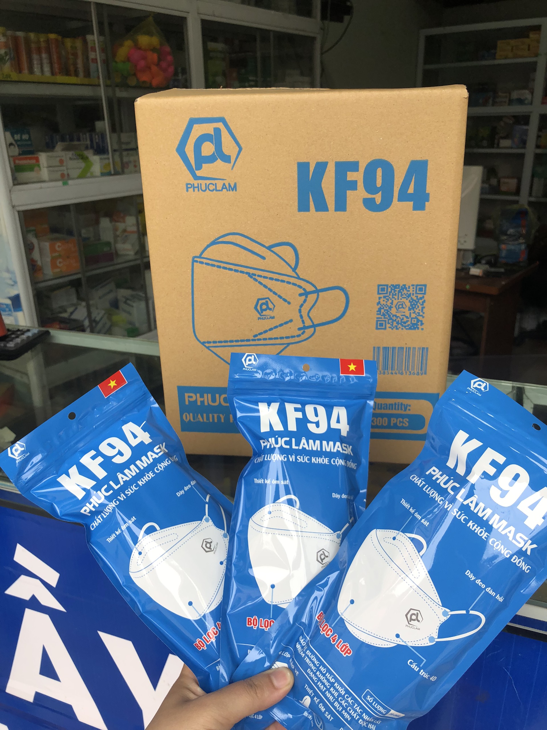 (10 cái) Khẩu Trang Cá 4D Mask Đủ Màu KF94 Hàn Quốc