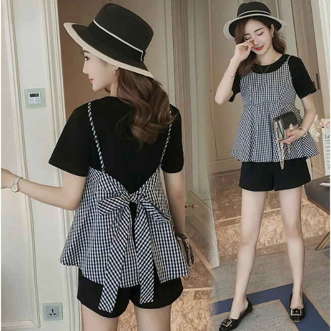 bộ đồ bầu mùa hè chất mềm đẹp