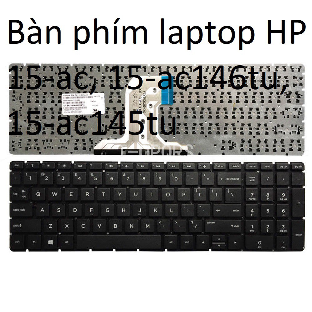[HCM]Bàn Phím cho Laptop HP Pavilion  15-AC 15-AF 15Q-AJ 15-AY 15-BA - 250 G4 G5 255 G4 G5 256 G4 G5 Hàng mới 100%