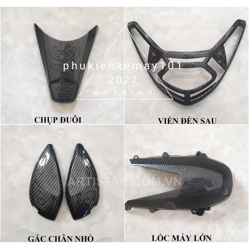 [Sh Mode 2020-2025] Ốp trang trí xe SH Mode 2020-2025 carbon Artistar