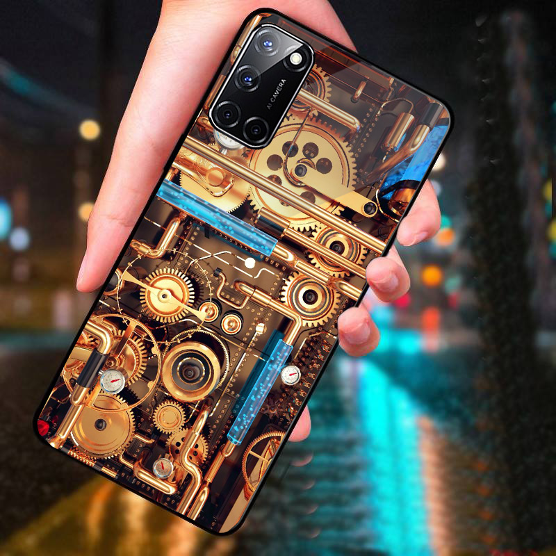 Ốp Lưng OPPO A52, A92, A16 mặt kính cường lực cao cấp thiết kế riêng