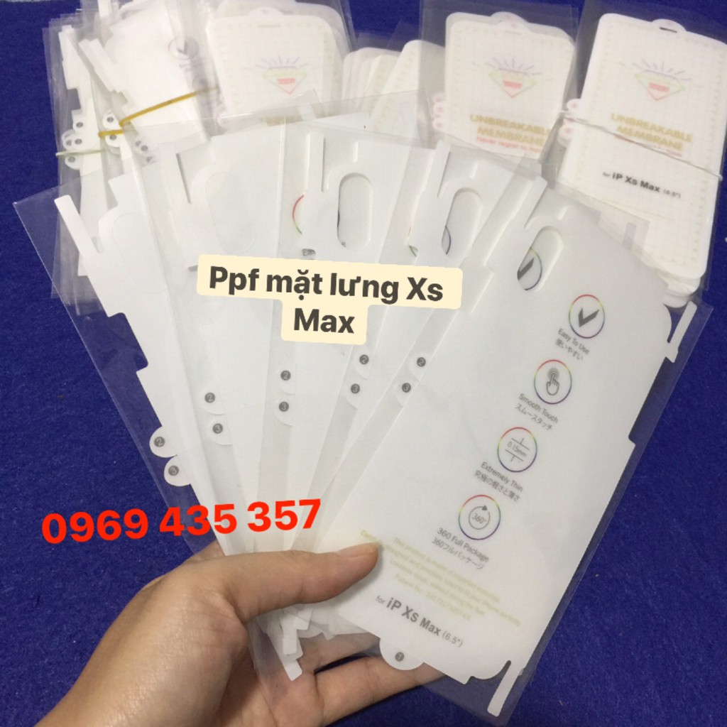 Miếng dán PPF mặt sau cho ip Xs max