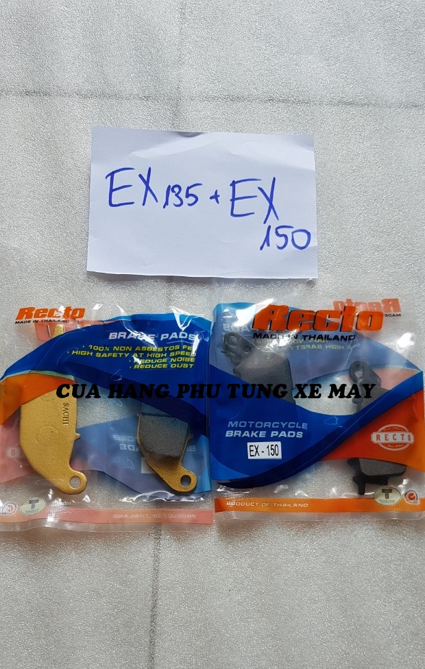 Bố thắng đĩa RECTO gắn xe EX 135/ EX 150 ( 2 cặp trước - sau )