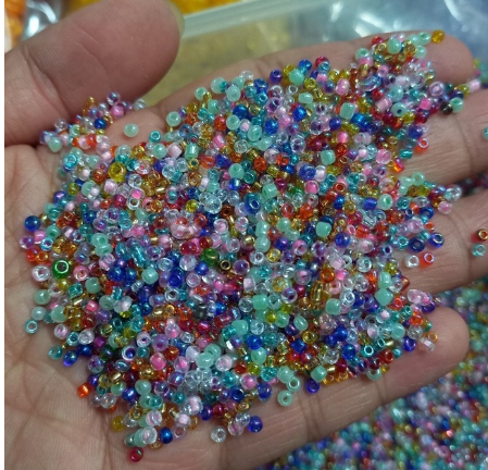 gói 10/25/50gam hạt cườm size 2-3.6mm