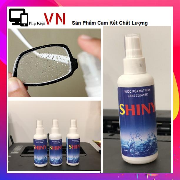[HCM][ New ] Dung Dịch Vệ Sinh Kính Mắt Shiny - Nước Rửa Kính Dạng Xịt - Tiện Dụng