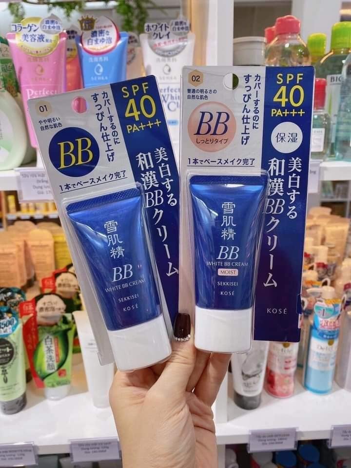 Kem nền bb kose sekkisei white cream 6in1 nhật bản
