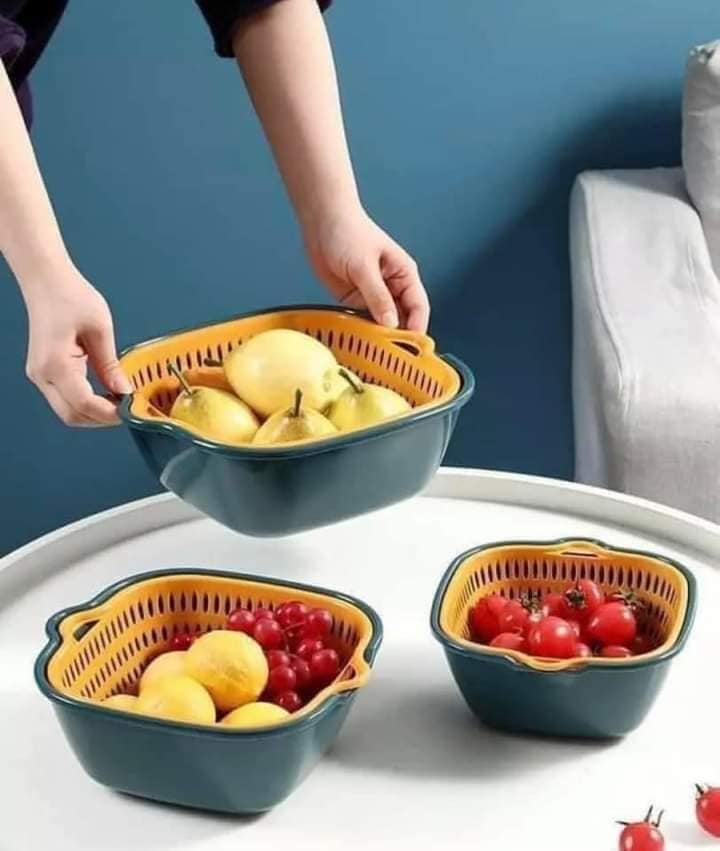 Bộ rổ sét 6 món rổ và chậu đựng đồ đa năng