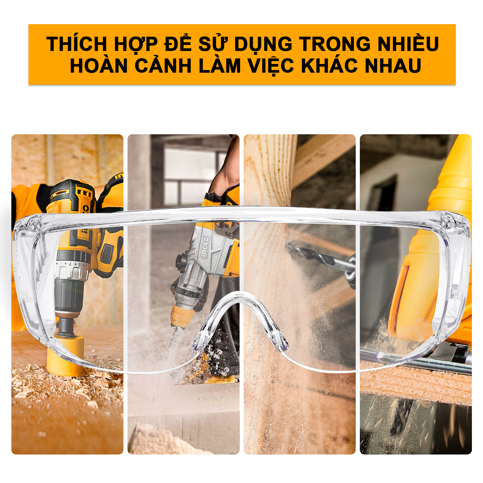 Kính bảo hộ INGCO HSG05