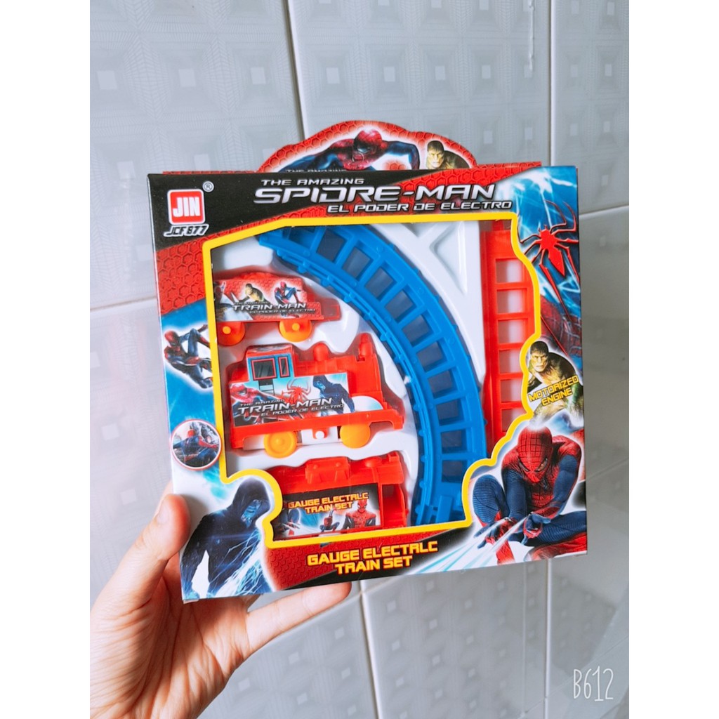 [HCM]Đồ chơi Đoàn tàu lửa Người nhện Spider man (không kèm pin)