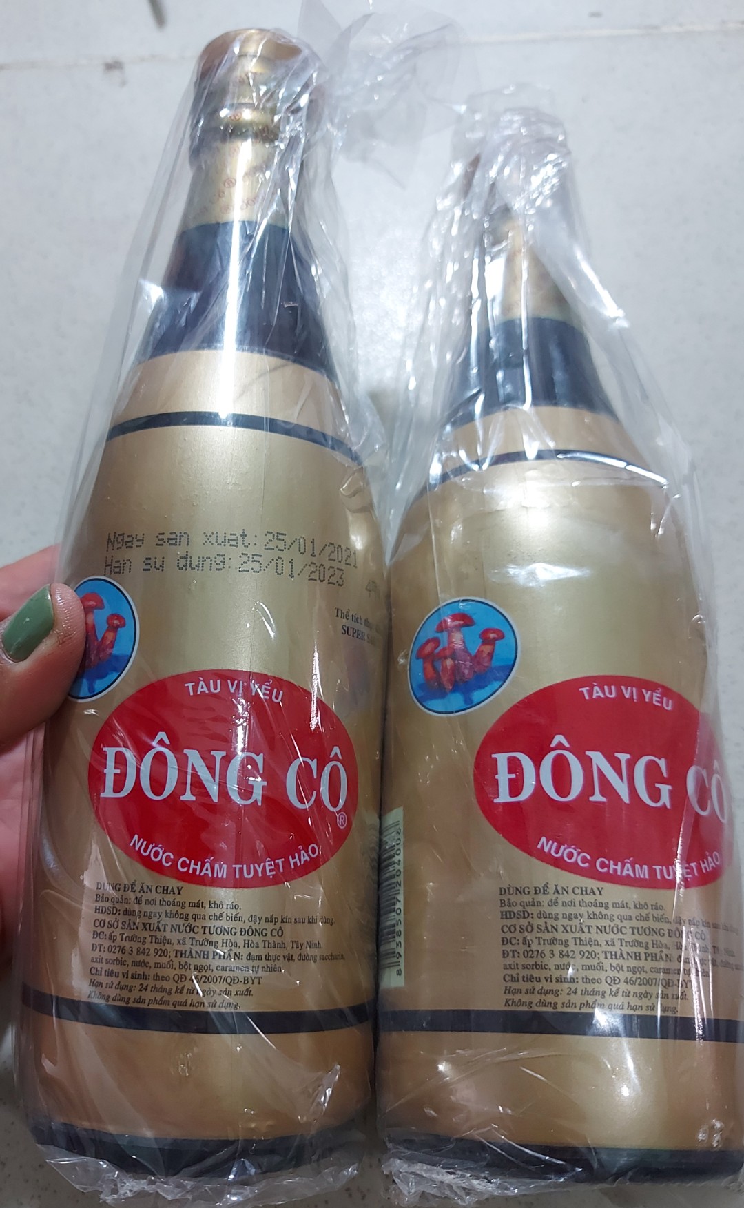 1 chai Nước tương Đông Cô chai sành