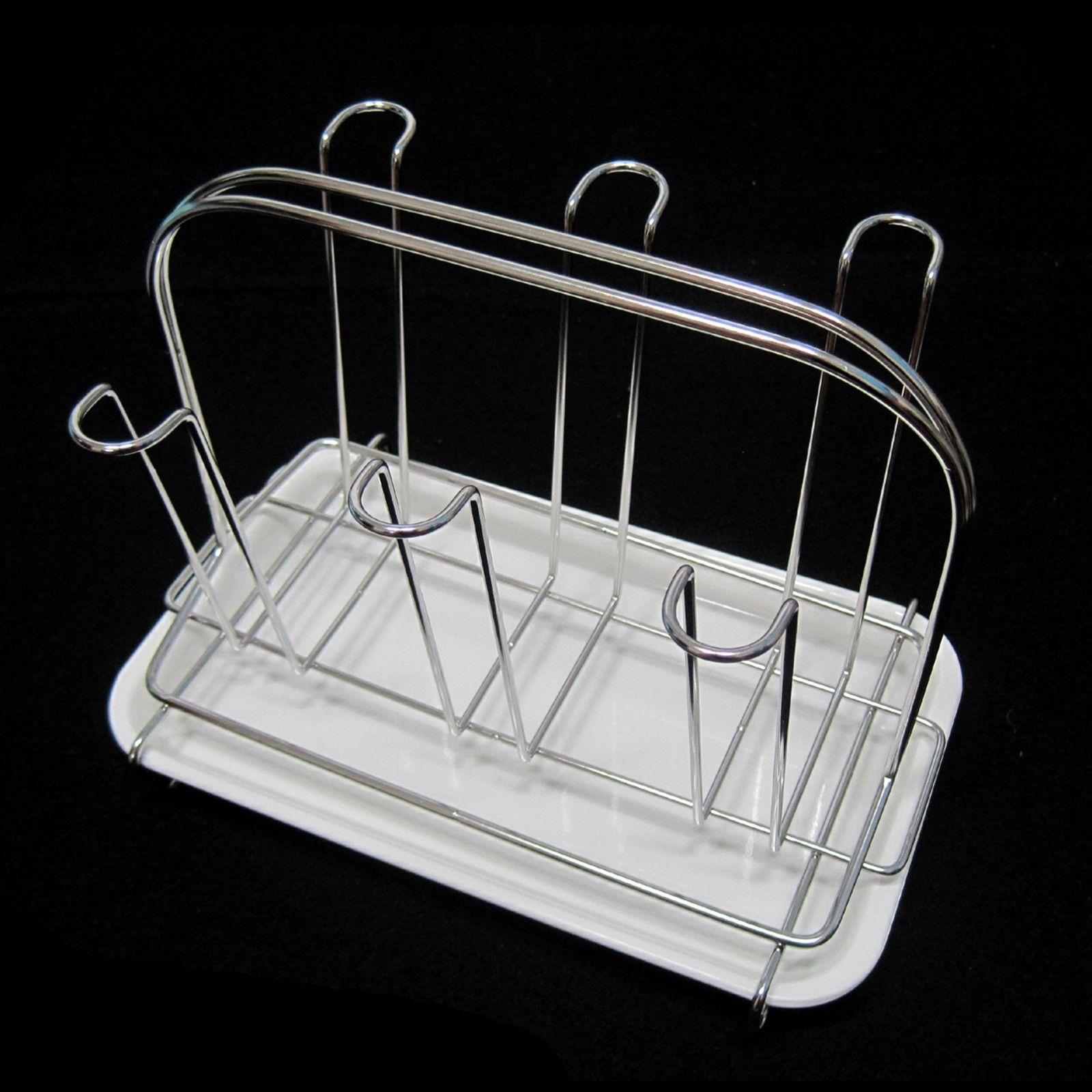 Giá Úp Cốc Có Khay Hứng Nước ST_403 Inox Hàn Quốc