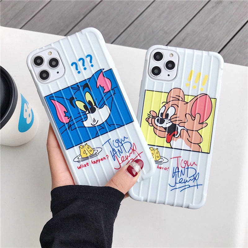 Ốp Lưng Iphone 7 plus, 8 plus Vali Vân Nổi