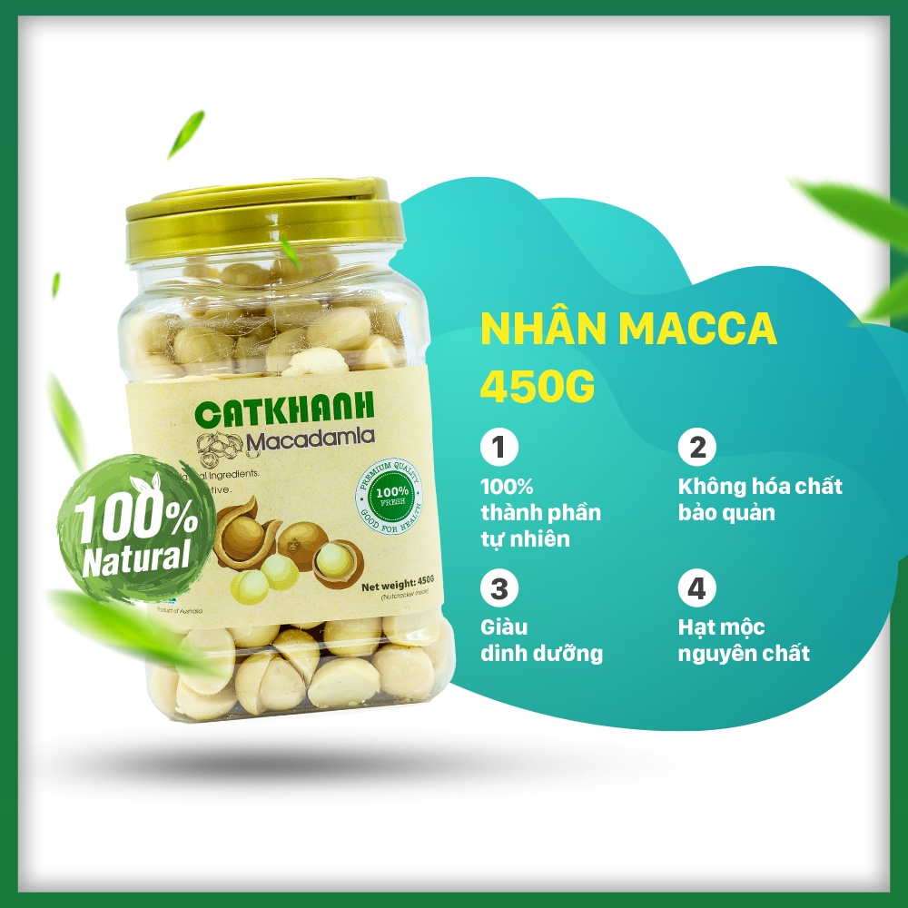 Hạt Macca Cát Khánh 180 - 450gram - Nhập Khẩu Úc