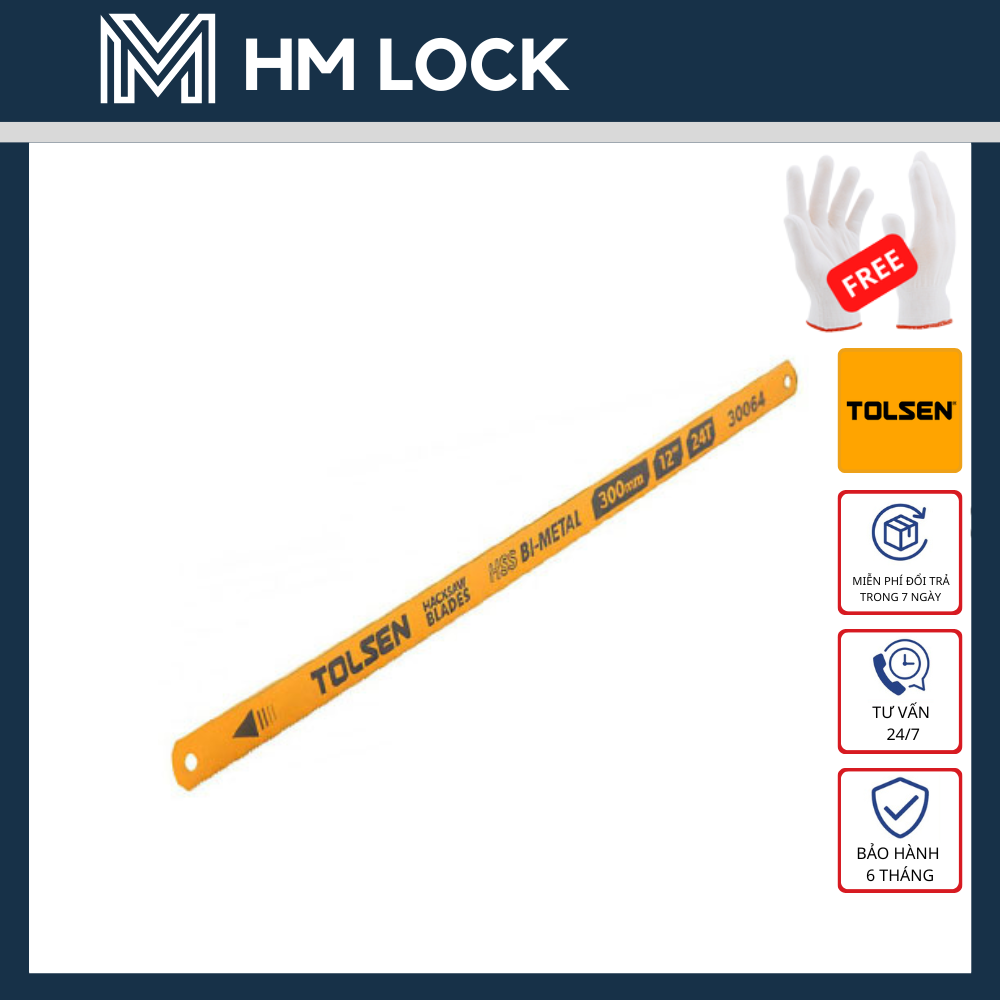 Lưỡi cưa 300mm cao cấp tolsen 30061 - 30064 - hàng chính hãng - hm lock