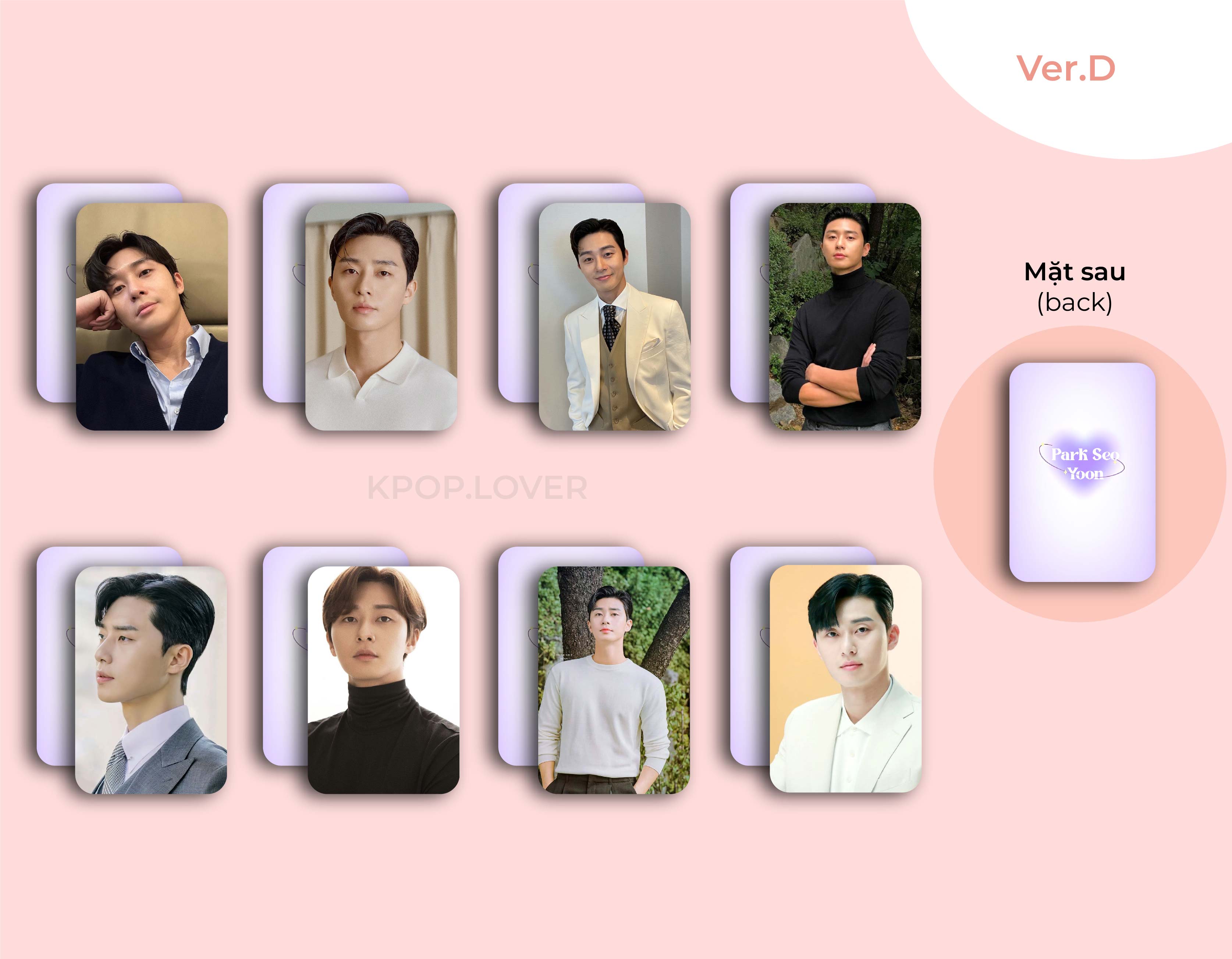SET 8 CARD BO GÓC PARK SEO JOON