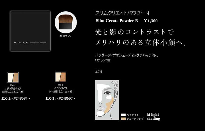 KATE SLIM CREATE POWDER N 3.8G (PHẤN TẠO KHỐI)