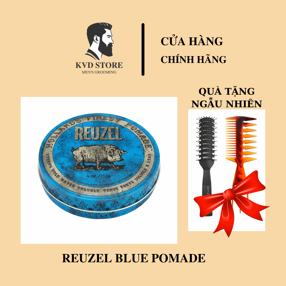 [Chíng Hãng] Sáp Vuốt Tóc Nam REUZEL BLUE POMADE 113G