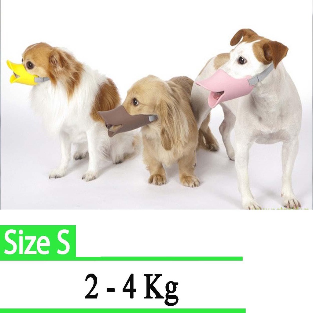 Rọ mõm mỏ vịt cho chó 2 size (màu ngẫu nhiên)