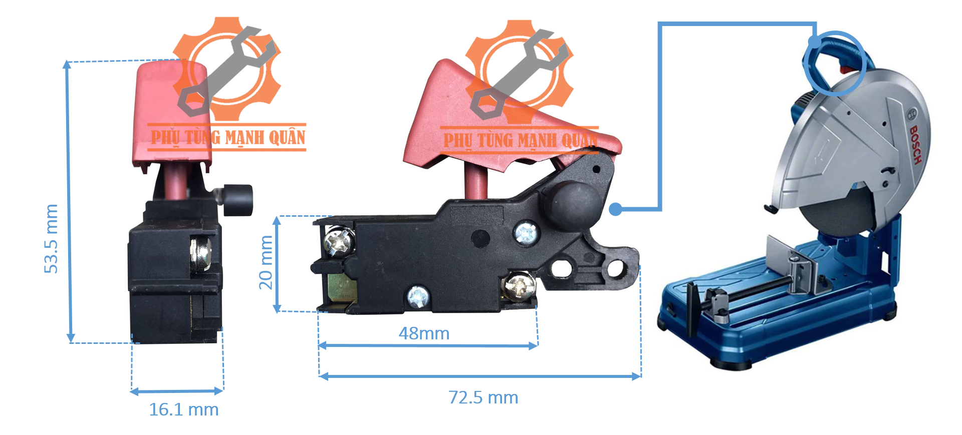 Công tắc máy cắt sắt BOSCHH