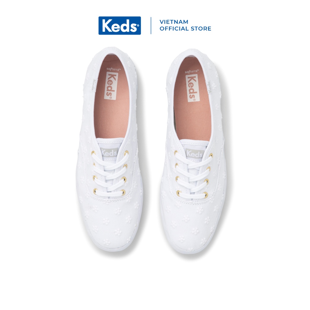 [NEW] Giày Keds Nữ- Champion Daisy Eyelet White- KD065882