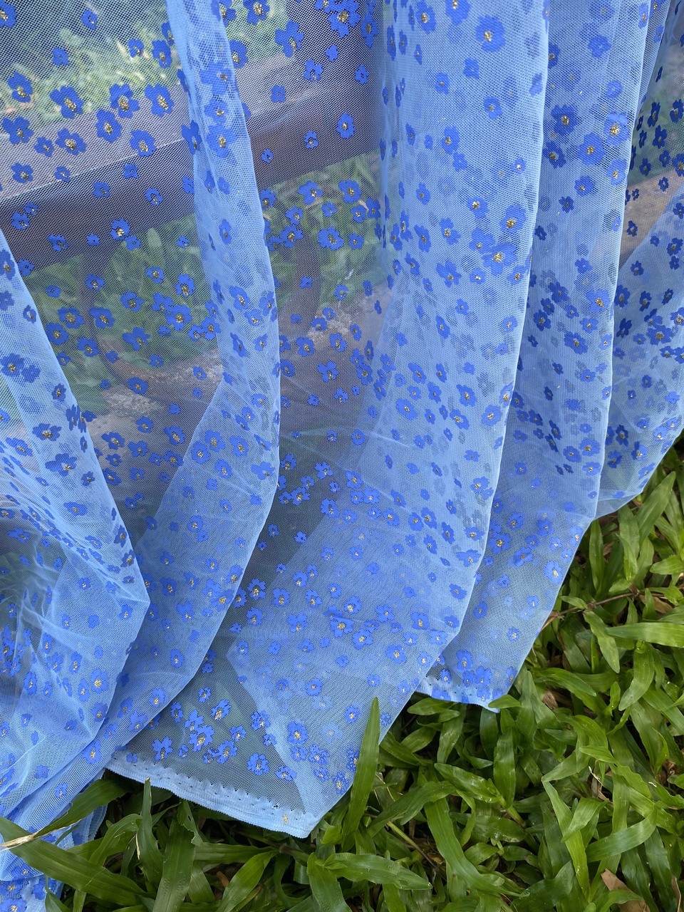2m Vải Lưới Xanh Hoa Nhí