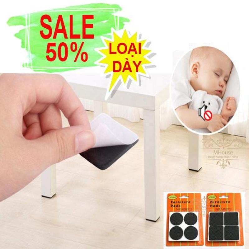 Bảng giá Combo 8 Miếng Lót Kê Chân Bàn Ghế Giường Tủ Vật Dụng (Loại Dày)