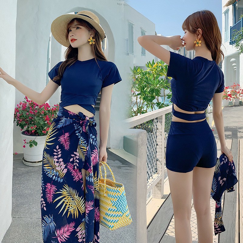 Bộ đồ bơi nữ, bộ bikini 3 chi tiết, bộ tắm biển cao cấp
