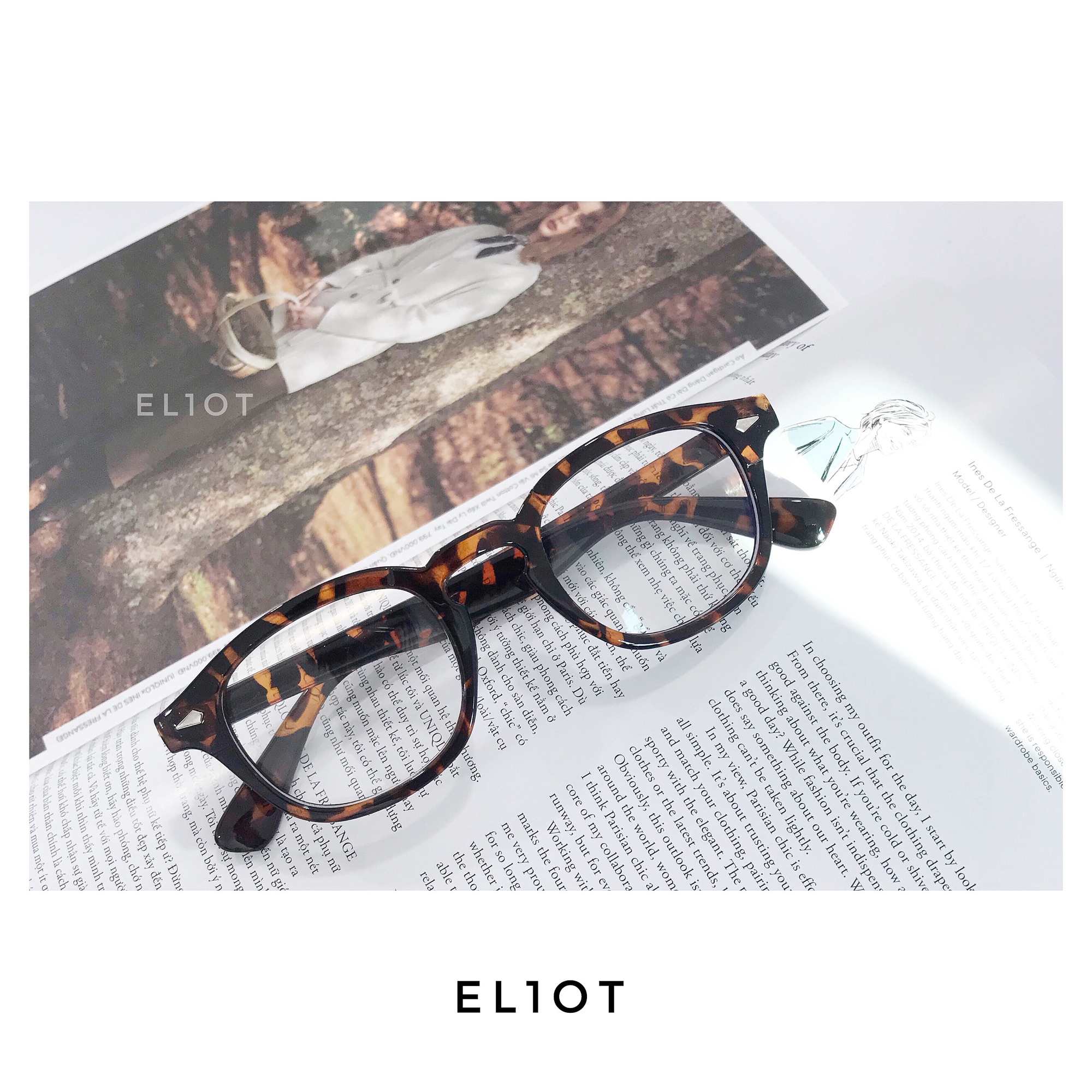 Gọng kính cận ELIOT kính mắt kiểu dáng thời trang Unisex