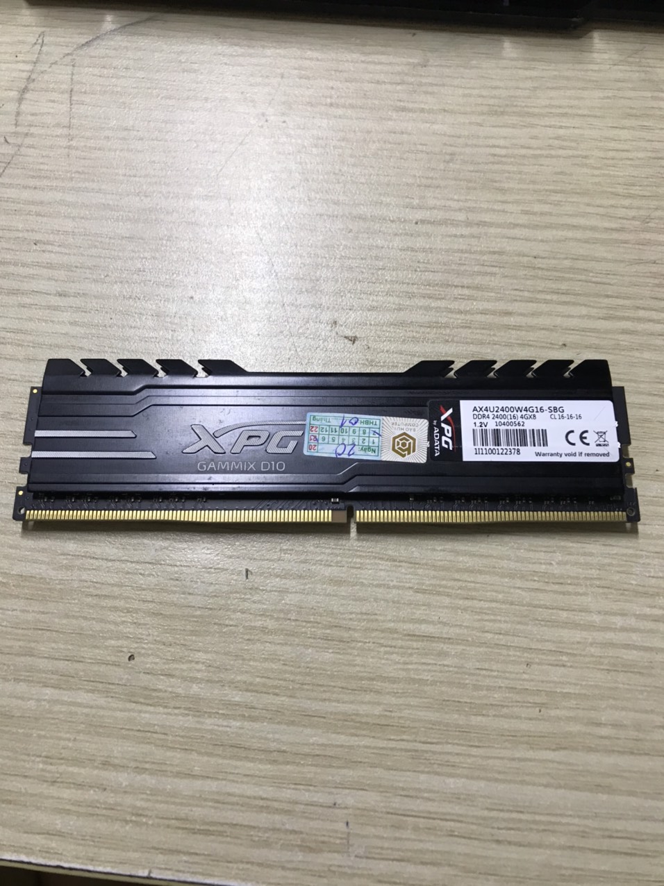 Ram DDR4 4GB ADATA XPG D10 Bus 2400 - Bảo hành 3 tháng