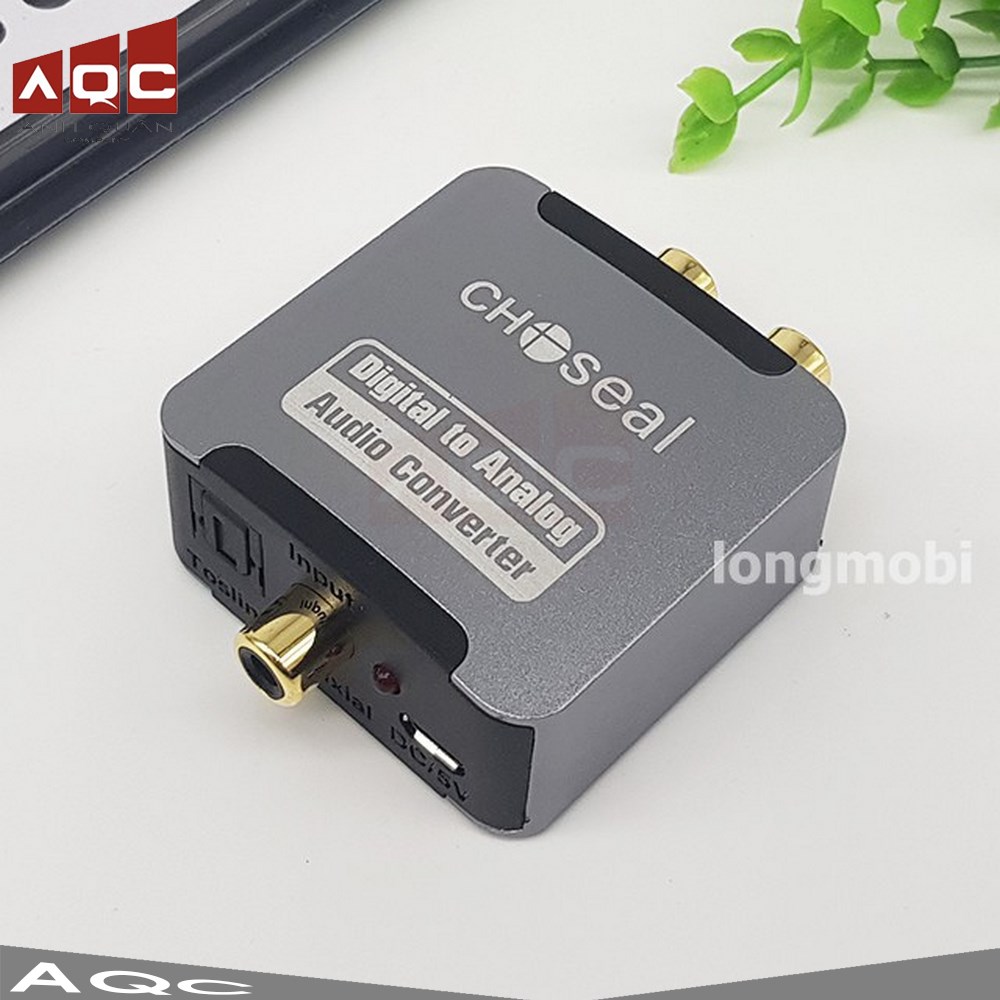 Bộ Chuyển Đổi Âm Thanh Choseal Quang Digital to Analog AV Tặng Kèm Dây Quang 4mm