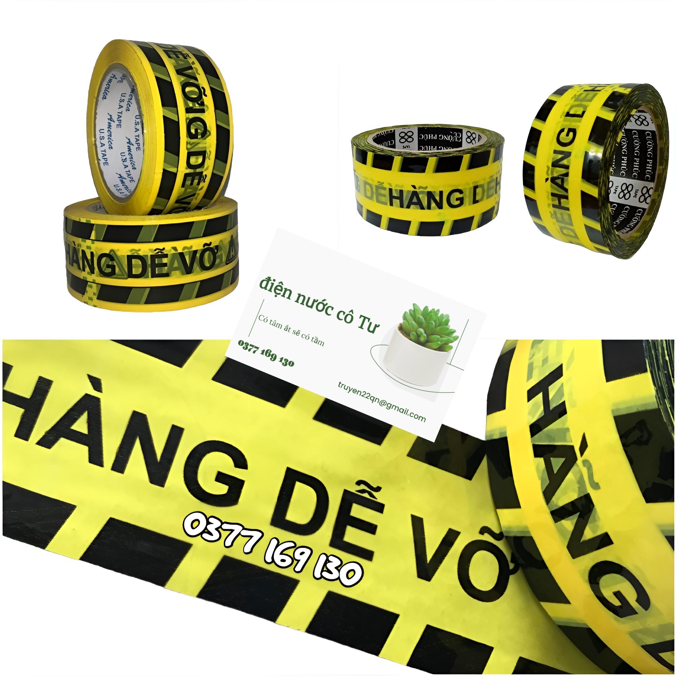 1 cuộn băng keo hàng dễ vỡ - bản 48mm 100y