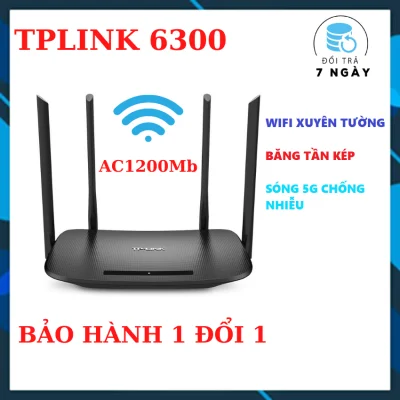 Bộ phát wifi TPLink 4 râu 6300/5620 Sóng Xuyên Tường - Modem Wifi băng tần kép chuẩn AC 1200 Mbps |