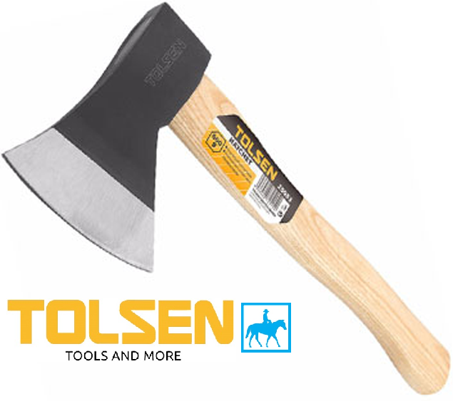 Búa rìu cán gỗ 600g dài 370mm hatchet TOLSEN 25253