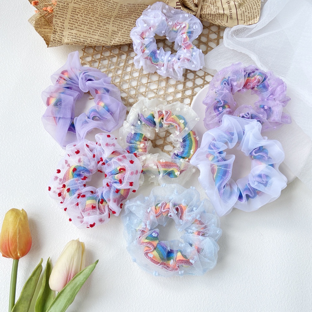 Dây Buộc Tóc Vải - Cột Tóc Scrunchies Hoa Quả Dễ Thương