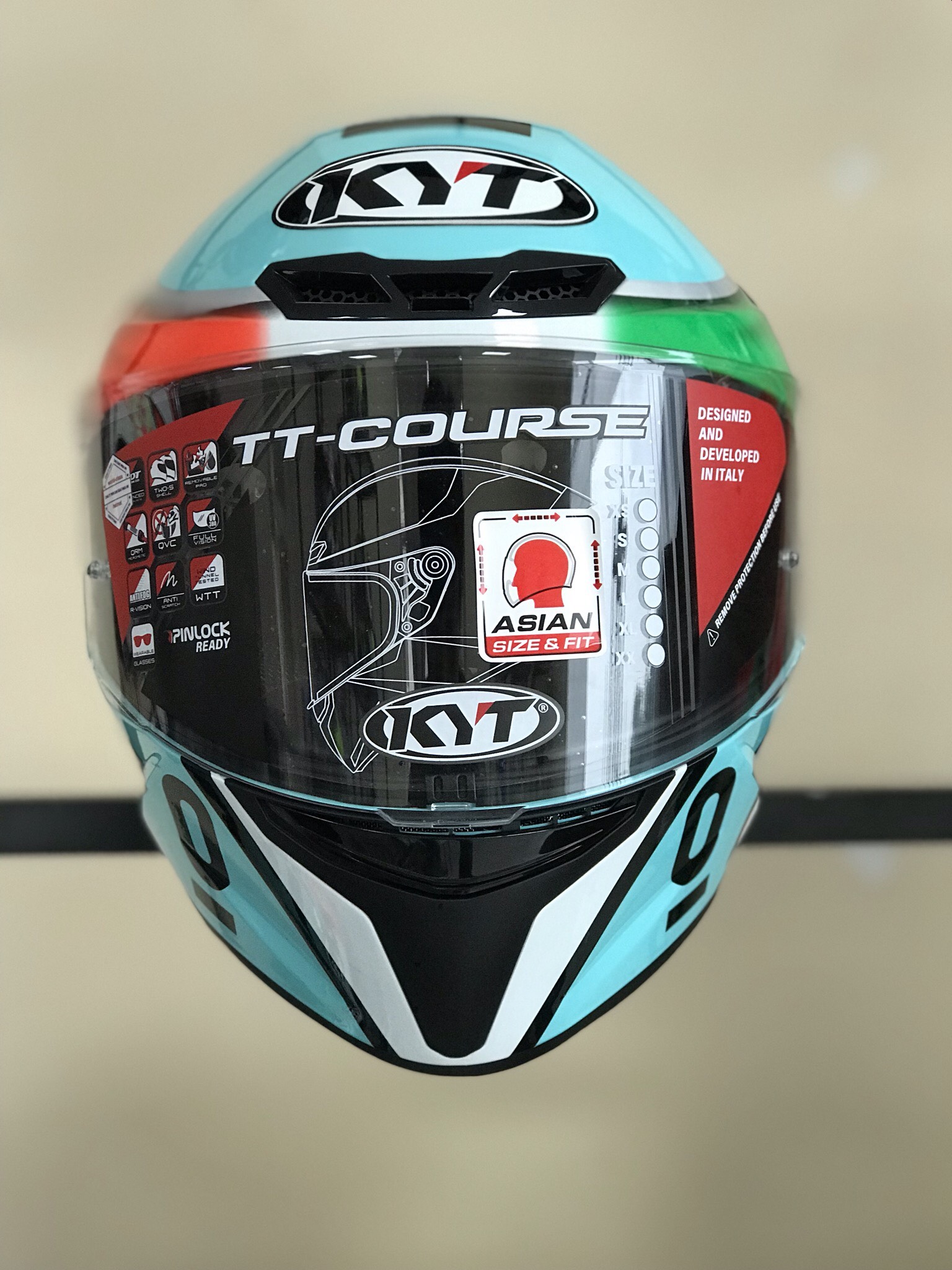 Mũ Fullface KYT TT Course - 1 Kính Trong Suốt