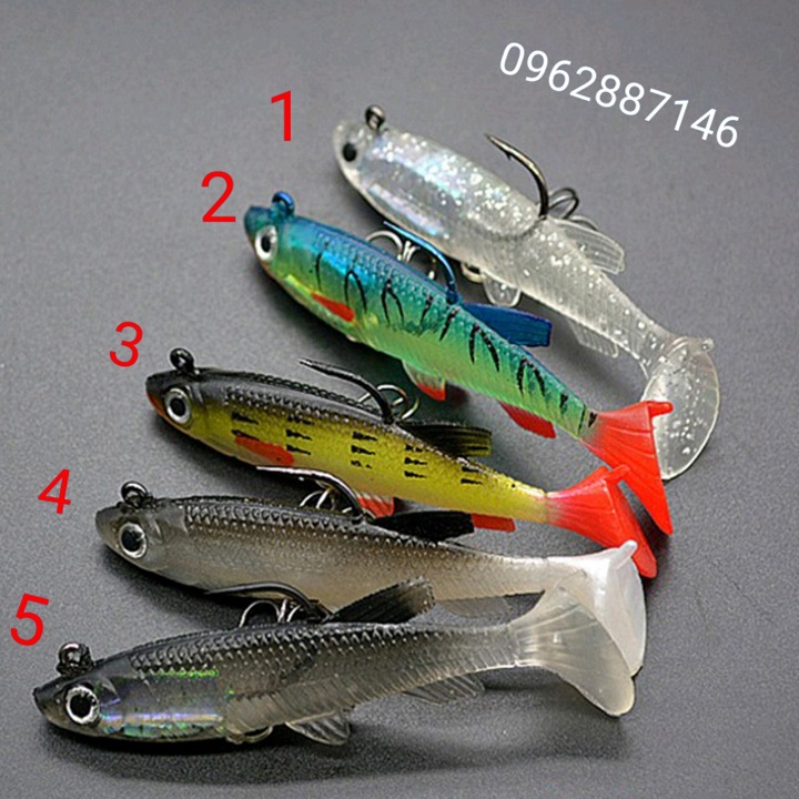 mồi lure mồi câu cá mồi mềm 9cm.14g loại 1