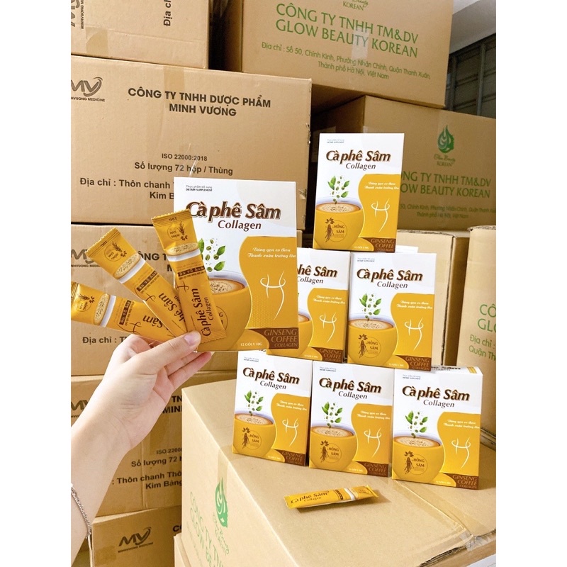Cà phê sâm giảm cân (hộp 12 gói)