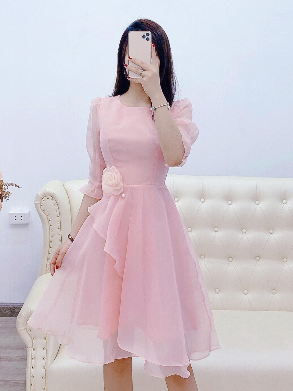 Đầm voan cao cấp - qh