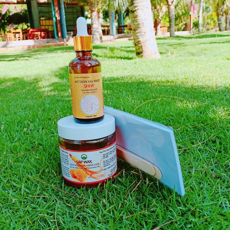 Combo Wax Lông+Mỡ Trăn Shiny Handmade (Tặng Kèm Giấy Wax Và Que Gạt)