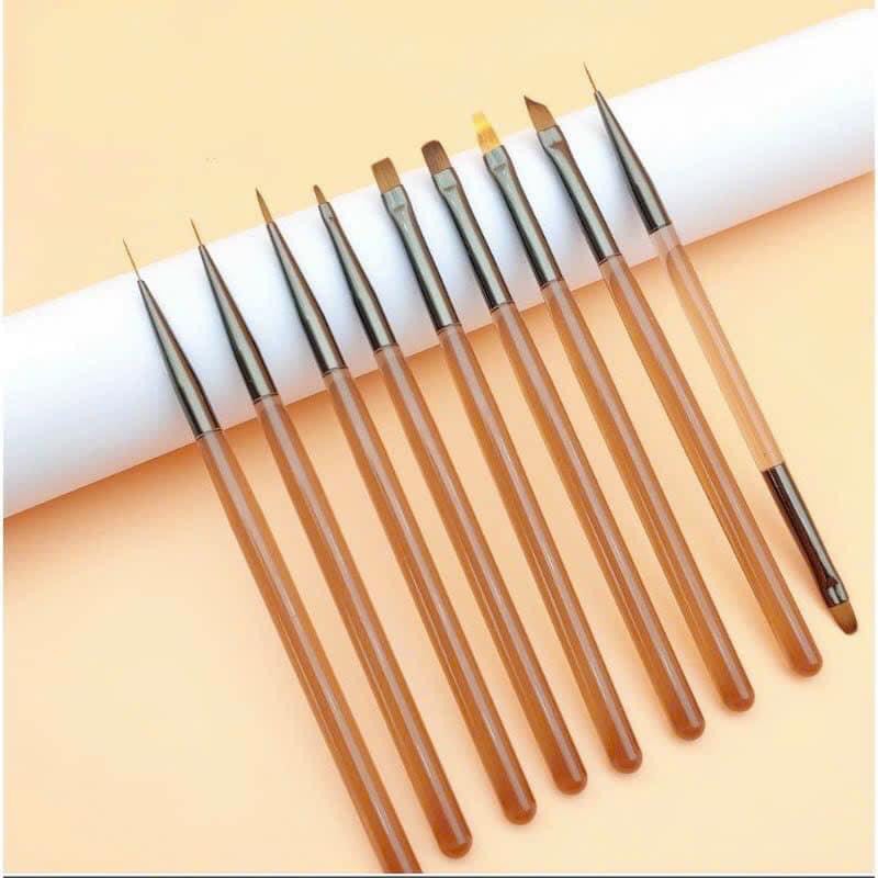 Bộ cọ vẽ móng 9 cây 10 đầu siêu tiện lợi - tgn937