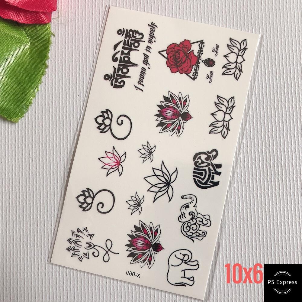 [HCM]hình xăm dán sen album hoa bướm