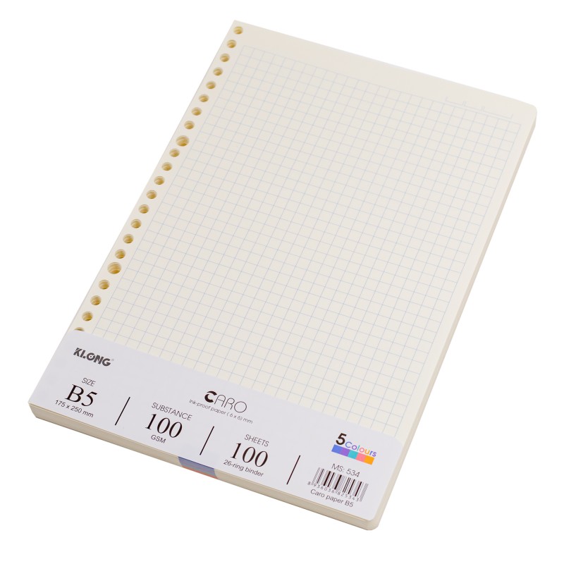 Ruột Sổ Còng / Giấy Refill Binder Klong 120GSM Nhà Cam